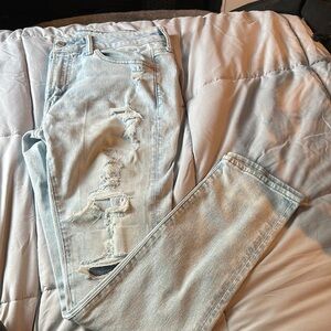 Light Blue Distressed Jeans